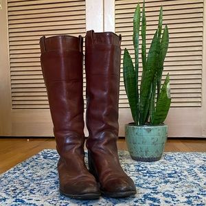 Brown Frye Tall Riding Boots 8.5